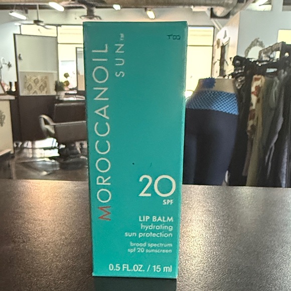 Moroccanoil Sun Lip Balm SPF 20 - Aqua and White - Picture 1 of 1